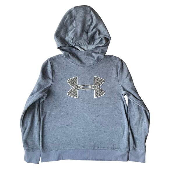 Under Armour ColdGear Women Long Sleeve Turtleneck Hooded Sweatshirt size M,blue - Picture 1 of 9